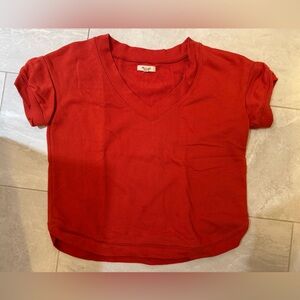 Red/Orange Madewell Sweatop